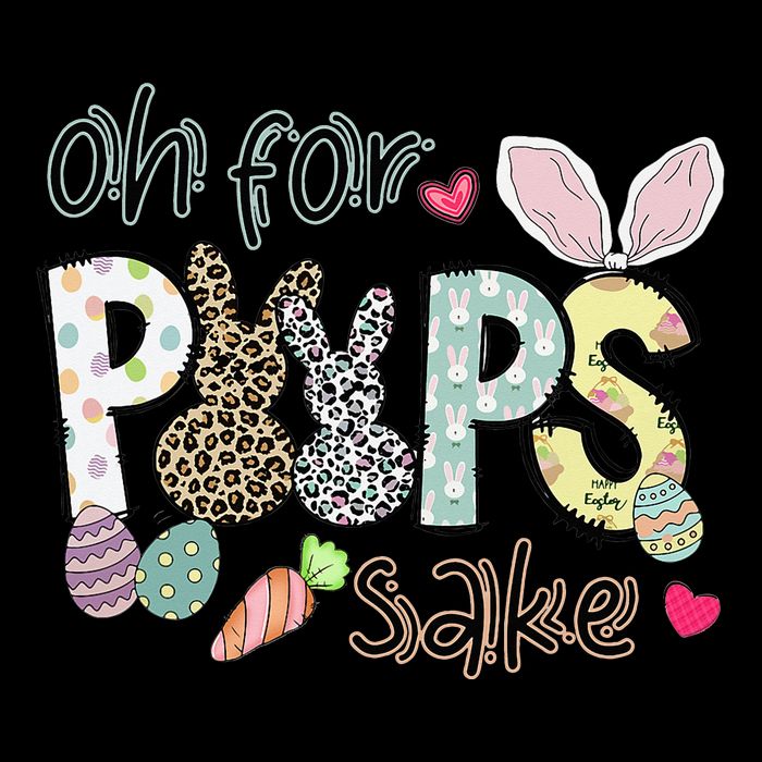 Happy Easter, Retro Easter, Oh For Poops Sake Sustainable Bucket Hat