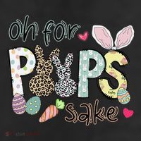 Happy Easter, Retro Easter, Oh For Poops Sake 11oz C Handle Ceramic Mug