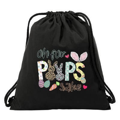 Happy Easter, Retro Easter, Oh For Poops Sake Drawstring Bag