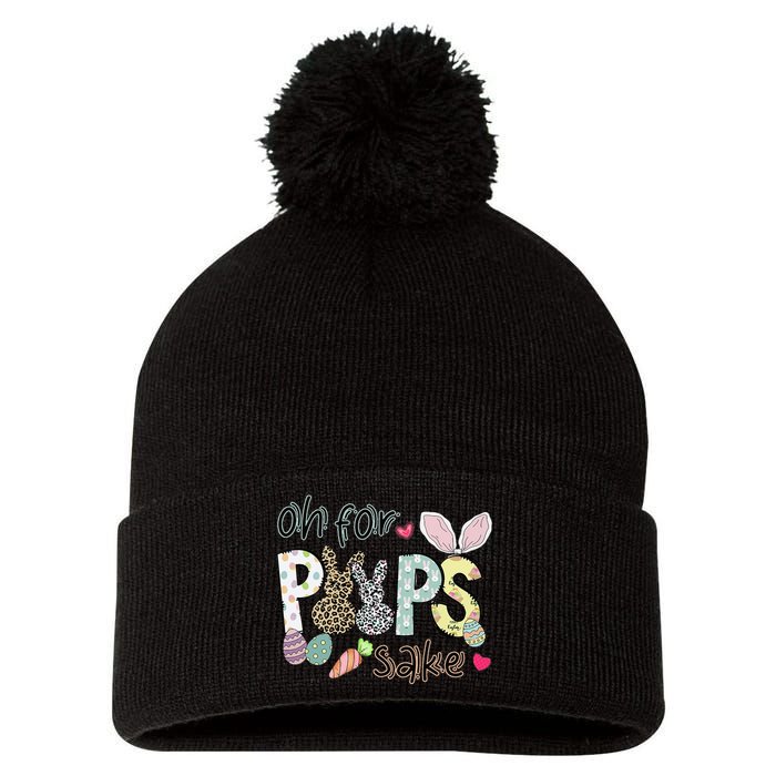 Happy Easter, Retro Easter, Oh For Poops Sake Pom Pom 12in Knit Beanie