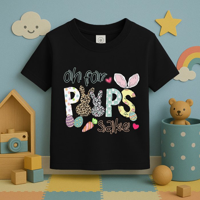 Happy Easter, Retro Easter, Oh For Poops Sake Toddler T-Shirt