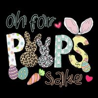 Happy Easter, Retro Easter, Oh For Poops Sake Visor