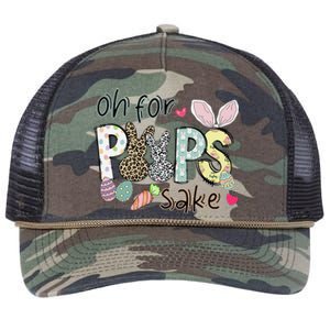 Happy Easter, Retro Easter, Oh For Poops Sake Retro Rope Trucker Hat Cap