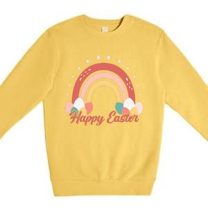 Happy Easter Rainbow Holiday Premium Crewneck Sweatshirt