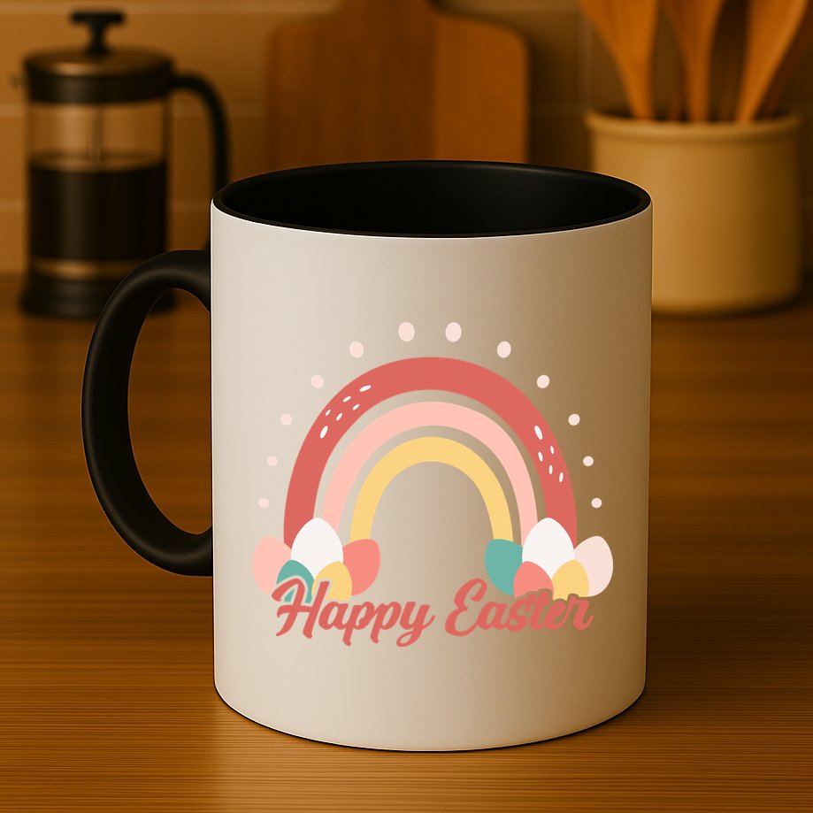 Happy Easter Rainbow Holiday Mug