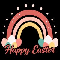 Happy Easter Rainbow Holiday Mug
