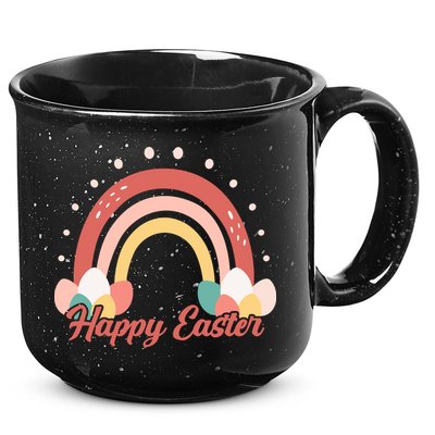 Happy Easter Rainbow Holiday 15oz Campfire Ceramic Mug