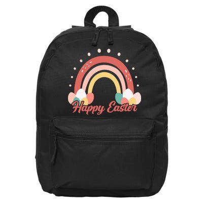 Happy Easter Rainbow Holiday 16 in Basic Backpack