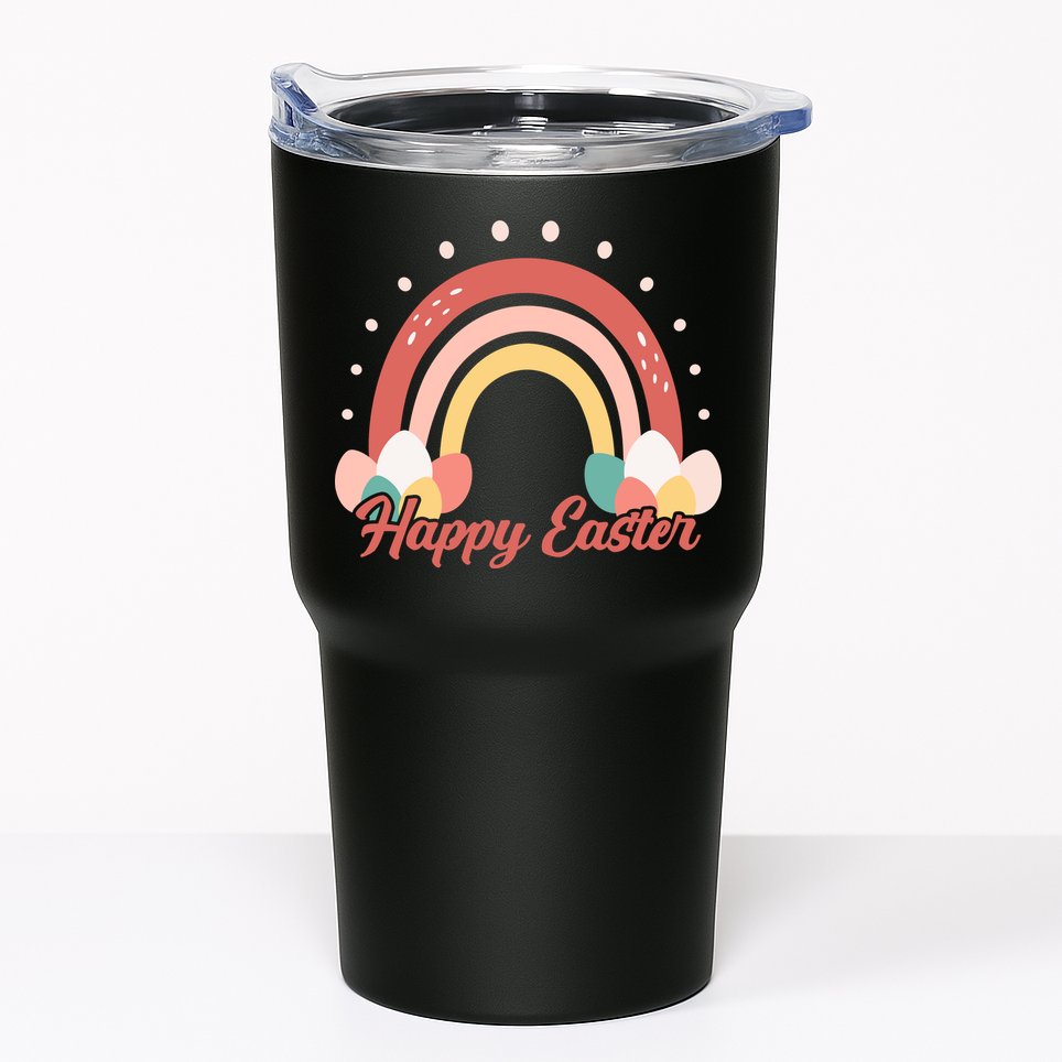 Happy Easter Rainbow Holiday Tumbler