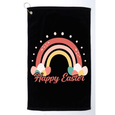 Happy Easter Rainbow Holiday Platinum Collection Golf Towel