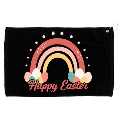 Happy Easter Rainbow Holiday Grommeted Golf Towel