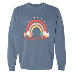 Happy Easter Rainbow Holiday Garment-Dyed Sweatshirt