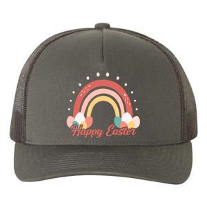 Happy Easter Rainbow Holiday Yupoong Adult 5-Panel Trucker Hat