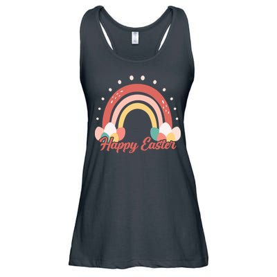 Happy Easter Rainbow Holiday Ladies Essential Flowy Tank