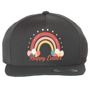 Happy Easter Rainbow Holiday Wool Snapback Cap