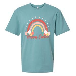 Happy Easter Rainbow Holiday Sueded Cloud Jersey T-Shirt