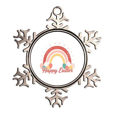 Happy Easter Rainbow Holiday Metallic Star Ornament