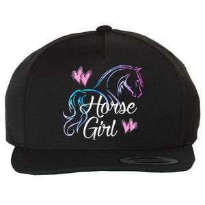 Horse Equestrian Rider Horseback Riding Horse Graphic Gift Wool Snapback Cap