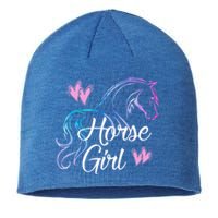 Horse Equestrian Rider Horseback Riding Horse Graphic Gift Sustainable Beanie