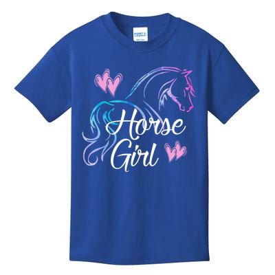 Horse Equestrian Rider Horseback Riding Horse Graphic Gift Kids T-Shirt