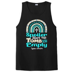 Happy Easter Rainbow Leopard Spoiler Alert Tomb Was Empty Funny Gift PosiCharge Competitor Tank