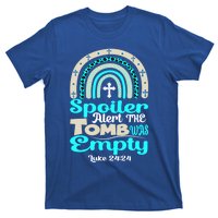 Happy Easter Rainbow Leopard Spoiler Alert Tomb Was Empty Funny Gift T-Shirt