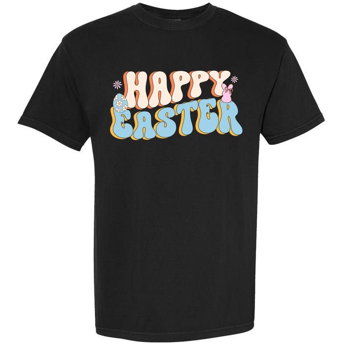 Happy Easter Retro Vintage Garment-Dyed Heavyweight T-Shirt