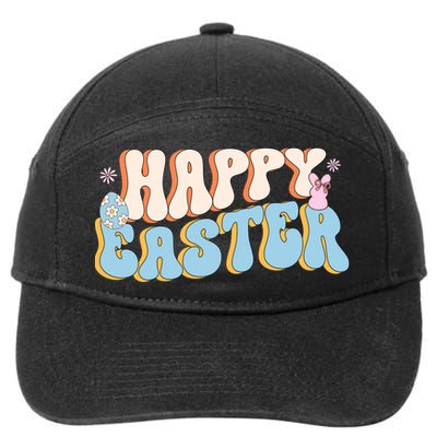 Happy Easter Retro Vintage 7-Panel Snapback Hat