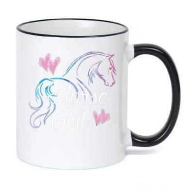 HORSE Equestrian Rider Horse Lover 11oz Black Color Changing Mug