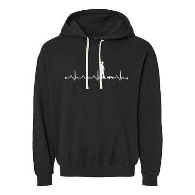 Heartbeat Ekg Rc Car Heartbeat Love Gift Garment-Dyed Fleece Hoodie