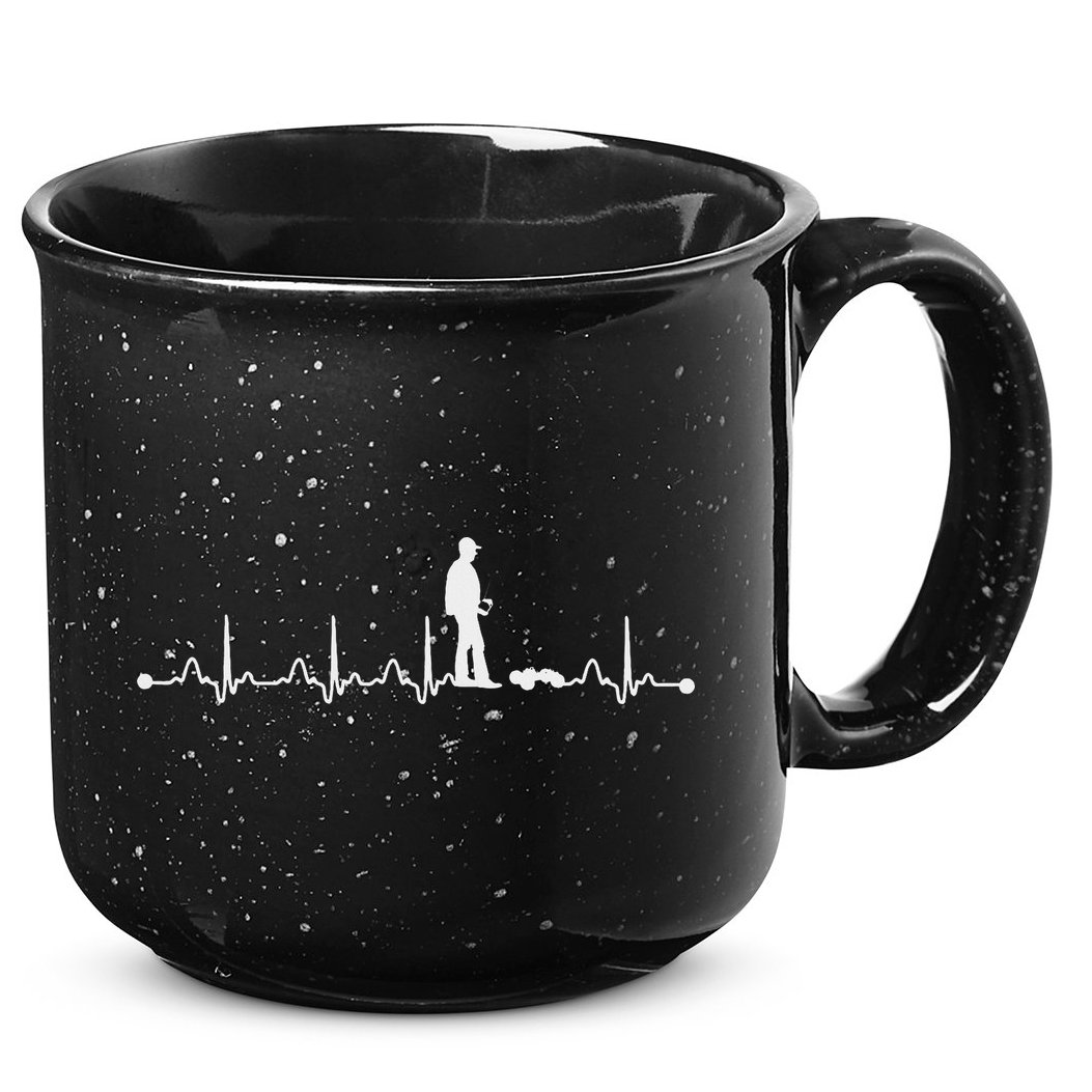 Heartbeat Ekg Rc Car Heartbeat Love Gift 15oz Campfire Ceramic Mug