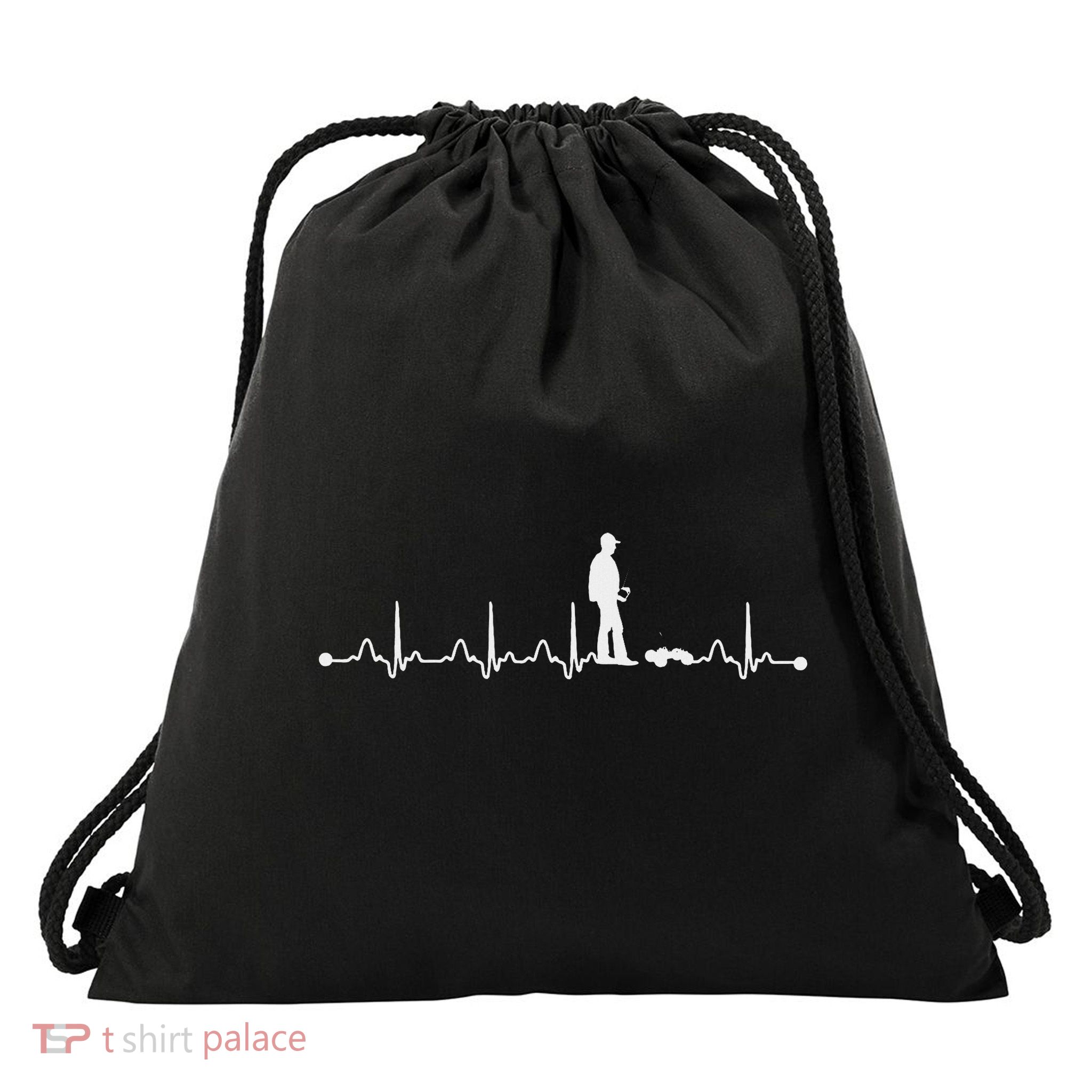 Heartbeat Ekg Rc Car Heartbeat Love Gift Drawstring Bag