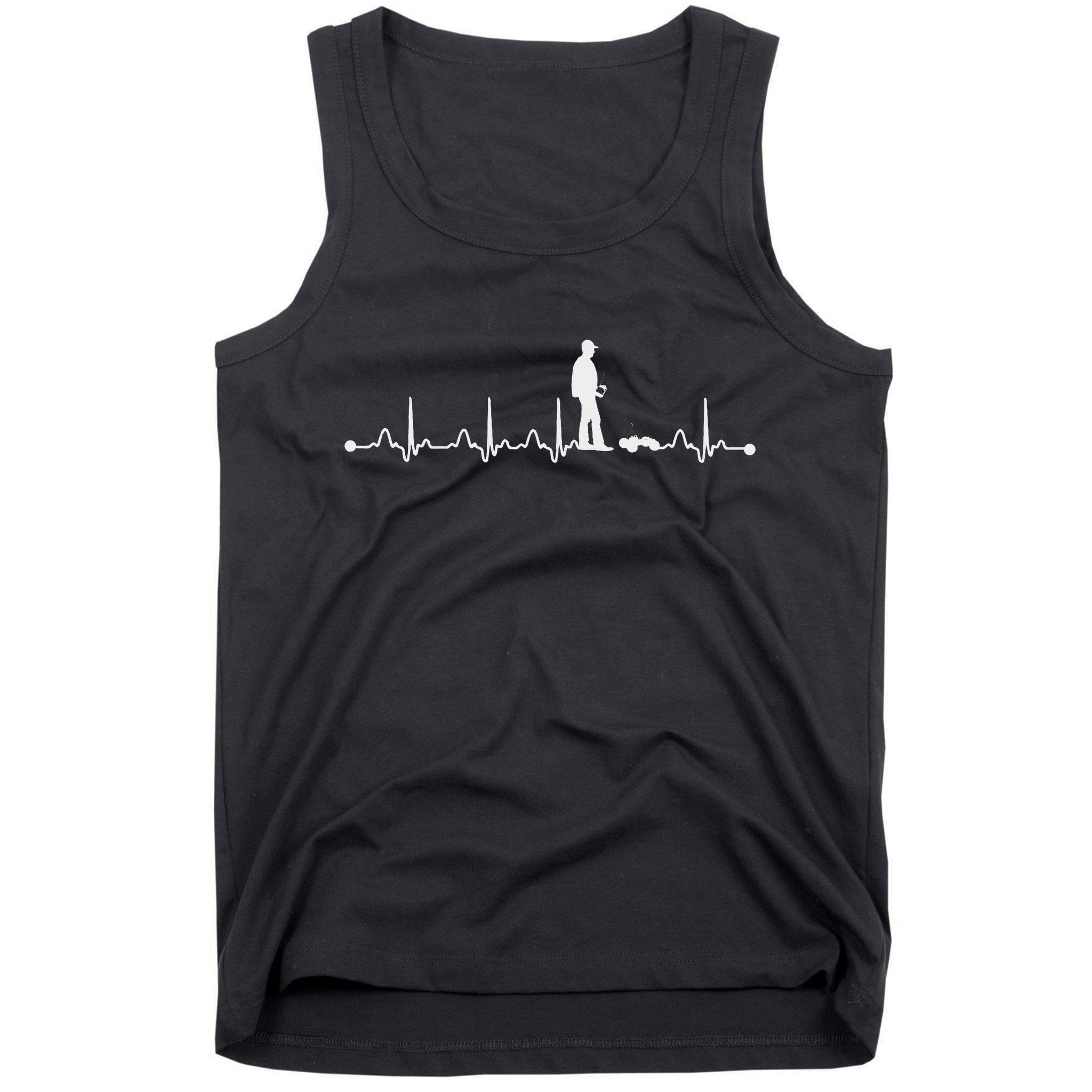 Heartbeat Ekg Rc Car Heartbeat Love Gift Tank Top
