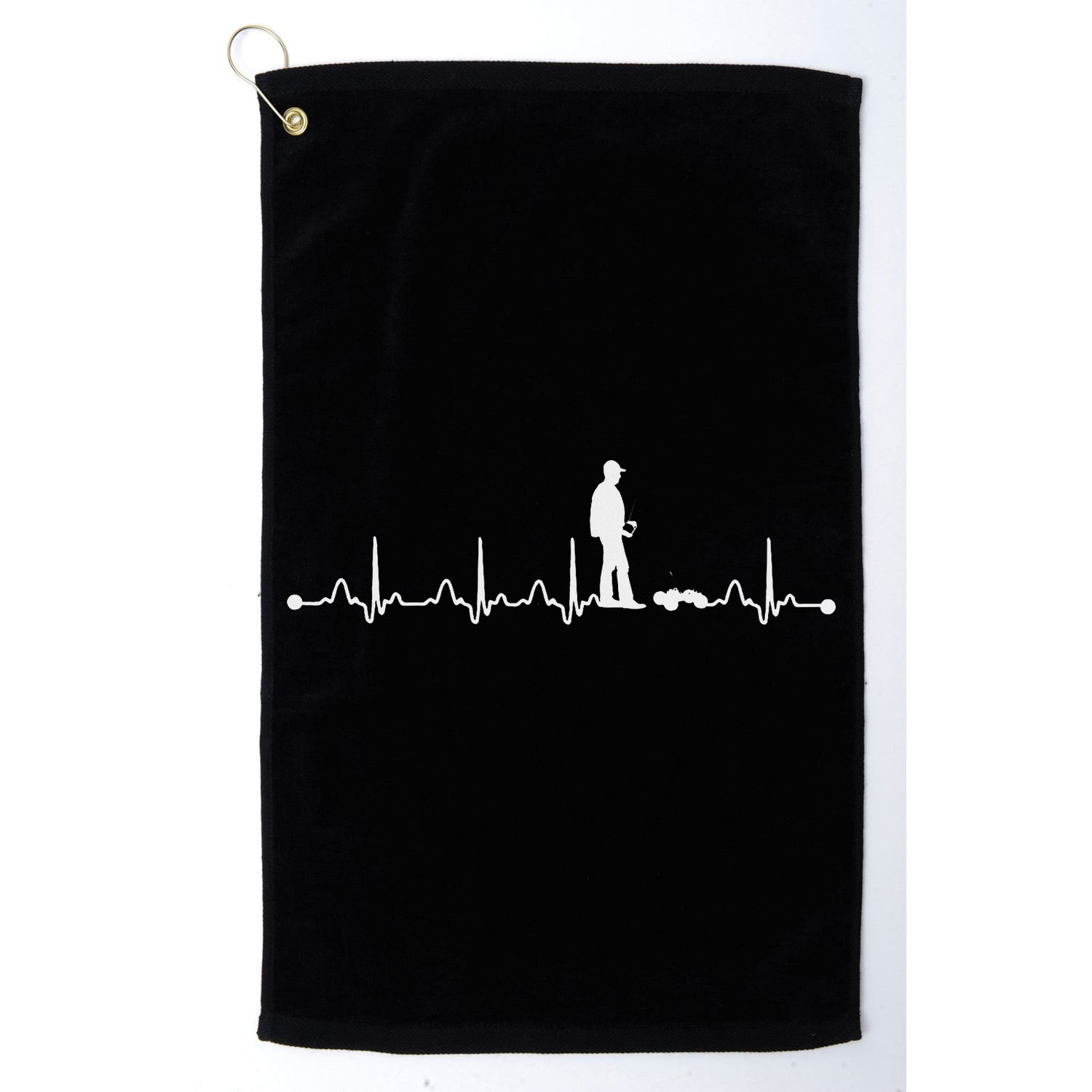 Heartbeat Ekg Rc Car Heartbeat Love Gift Golf Towel