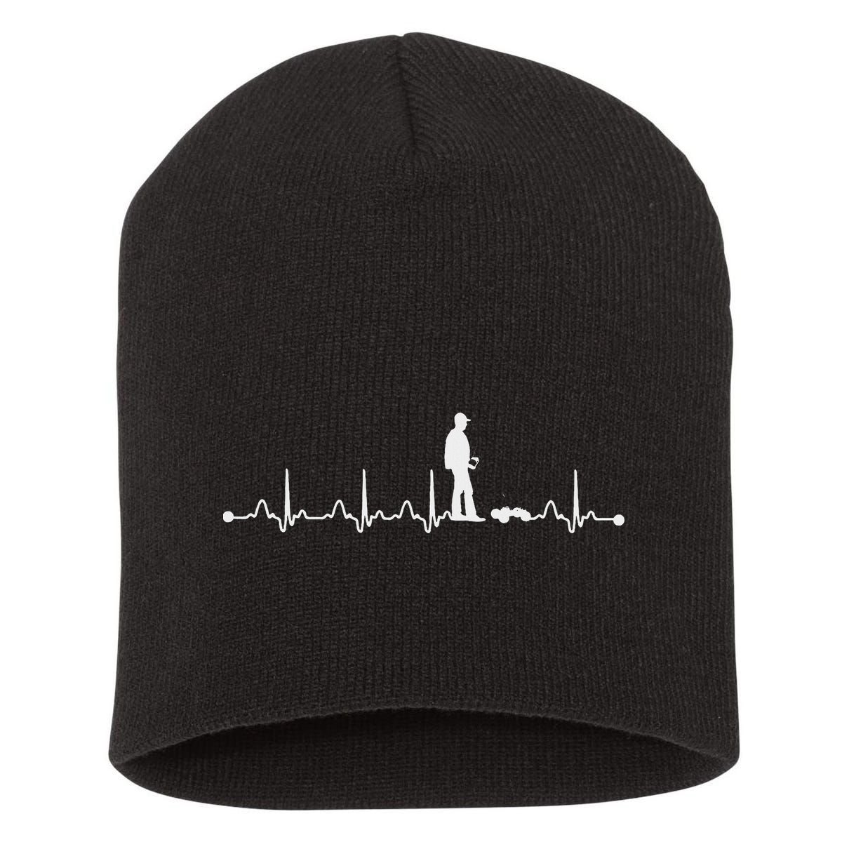 Heartbeat Ekg Rc Car Heartbeat Love Gift Short Acrylic Beanie