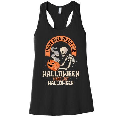 Halloween Enthusiast Ready for the Spooky Season Women's Racerback Tank