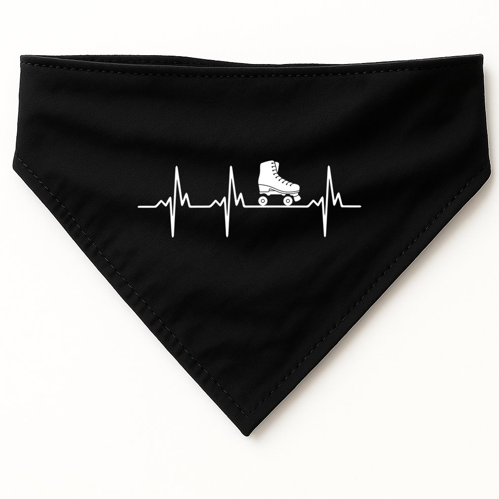 Heartbeat Ecg Roller Skates Roller Skating Inline Skating Gift USA-Made Doggie Bandana