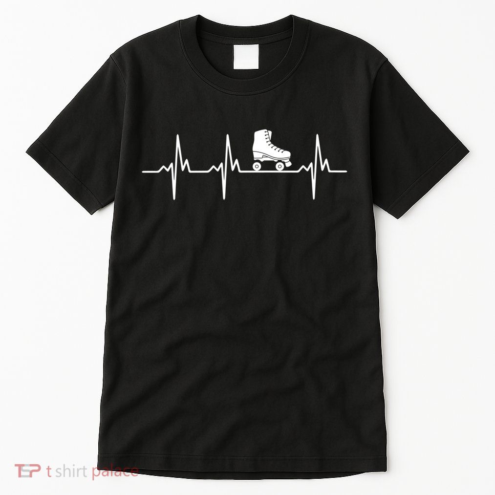 Heartbeat Ecg Roller Skates Roller Skating Inline Skating Gift Tall T-Shirt