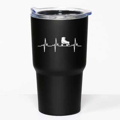 Heartbeat Ecg Roller Skates Roller Skating Inline Skating Gift Tumbler