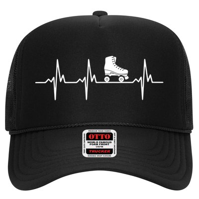 Heartbeat Ecg Roller Skates Roller Skating Inline Skating Gift Trucker Hat