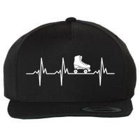 Heartbeat Ecg Roller Skates Roller Skating Inline Skating Gift Wool Snapback Cap