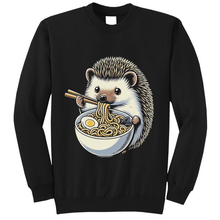 Hedgehog Eating Ramen Japanese Noodles Soup Sweatshirt