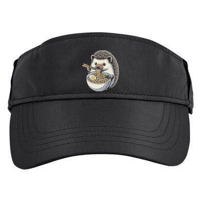 Hedgehog Eating Ramen Japanese Noodles Soup Adult Drive Performance Visor