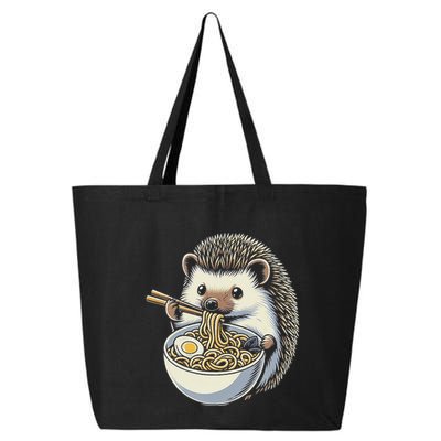 Hedgehog Eating Ramen Japanese Noodles Soup 25L Jumbo Tote