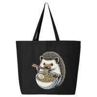 Hedgehog Eating Ramen Japanese Noodles Soup 25L Jumbo Tote
