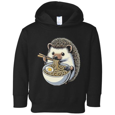 Hedgehog Eating Ramen Japanese Noodles Soup Toddler Hoodie