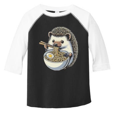 Hedgehog Eating Ramen Japanese Noodles Soup Toddler Fine Jersey T-Shirt