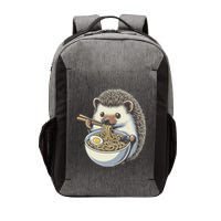 Hedgehog Eating Ramen Japanese Noodles Soup Vector Backpack