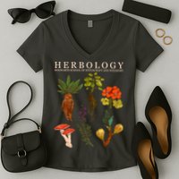 Herbology Hogwarts School of Witchcraft And Wizardry Women's V-Neck T-Shirt