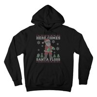 Here Comes Santa Floss Cool Ugly Christmas Hoodie